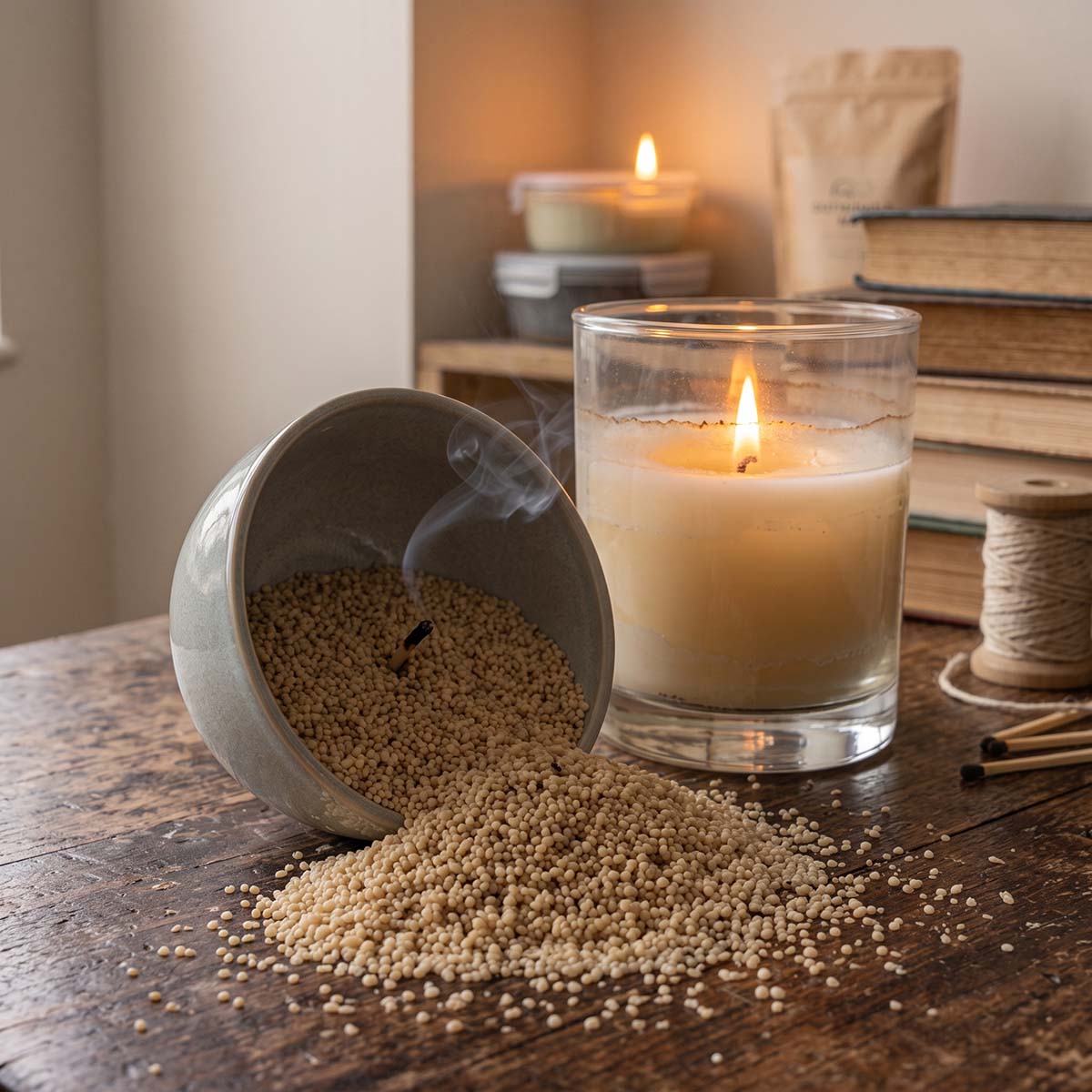 Candle sand peace of mind