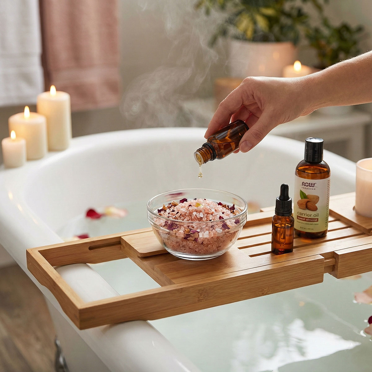 Essential Oils Bath