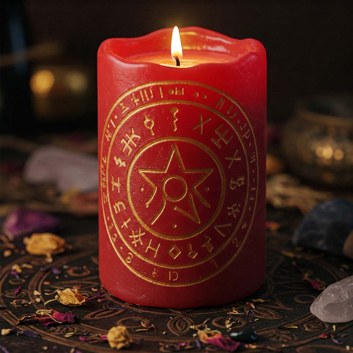 red spell candle