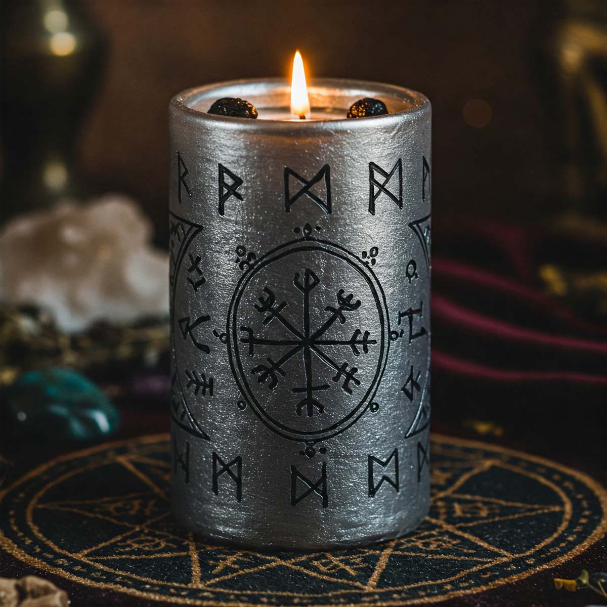 silver spell candle