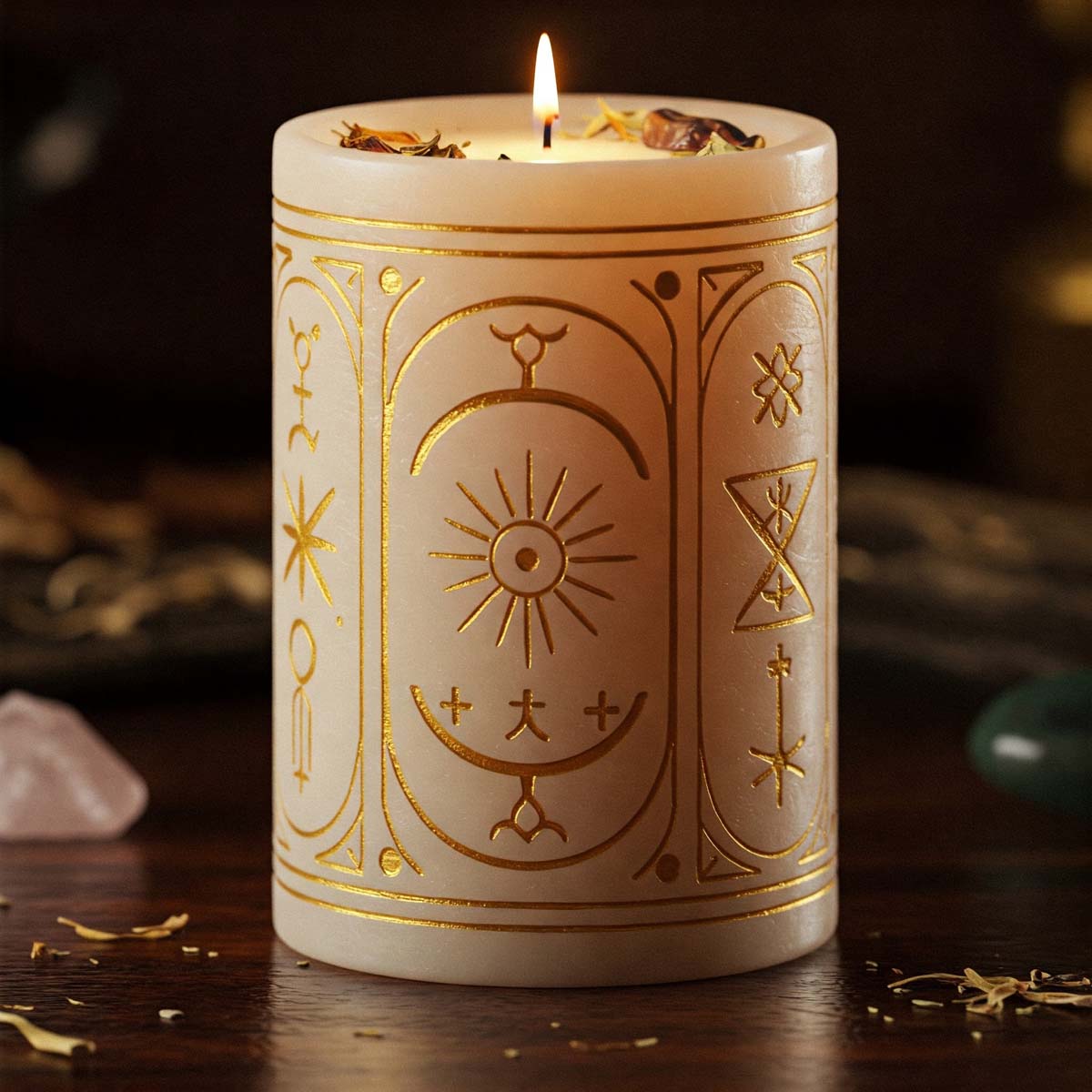 white spell candle