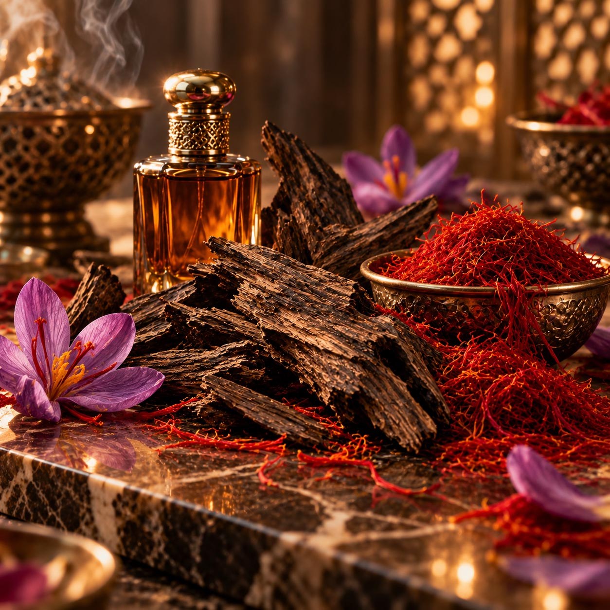 Oud and Saffron