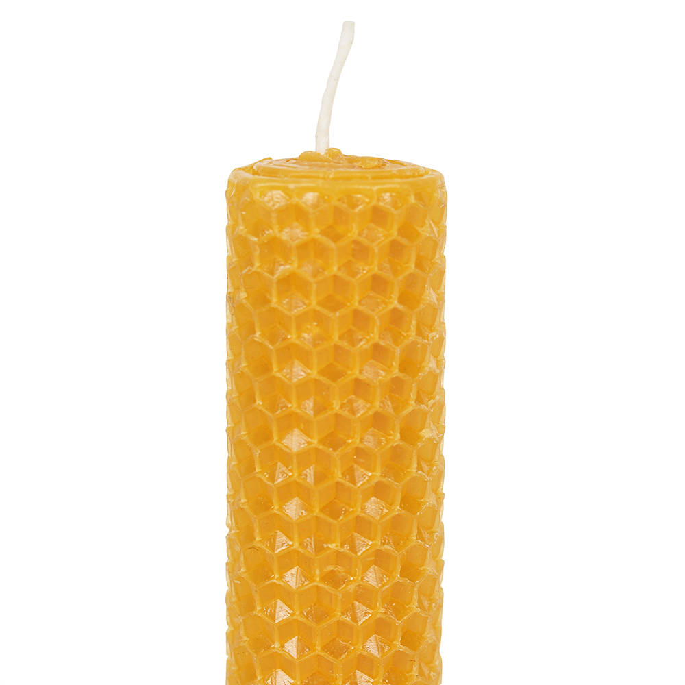 Set of 3 Beeswax Dinner Candles3