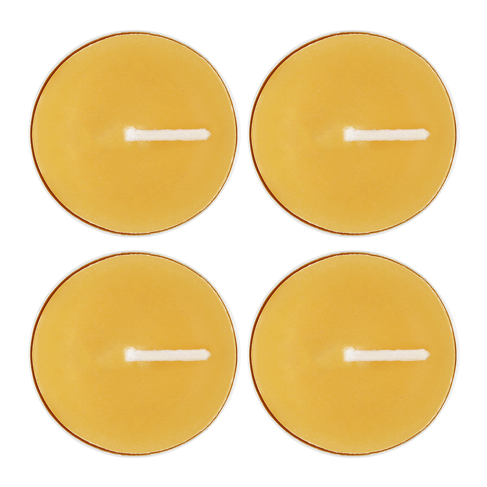 Set of 4 Beeswax Tealights1