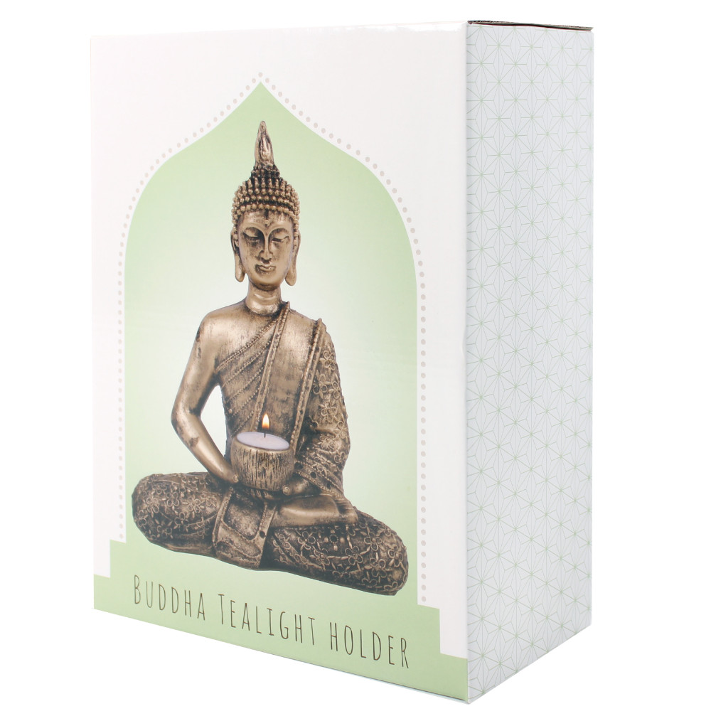 Sitting Thai Buddha Tealight Holder1