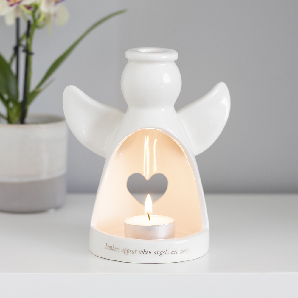 Feathers Appear Angel Tealight Holder2