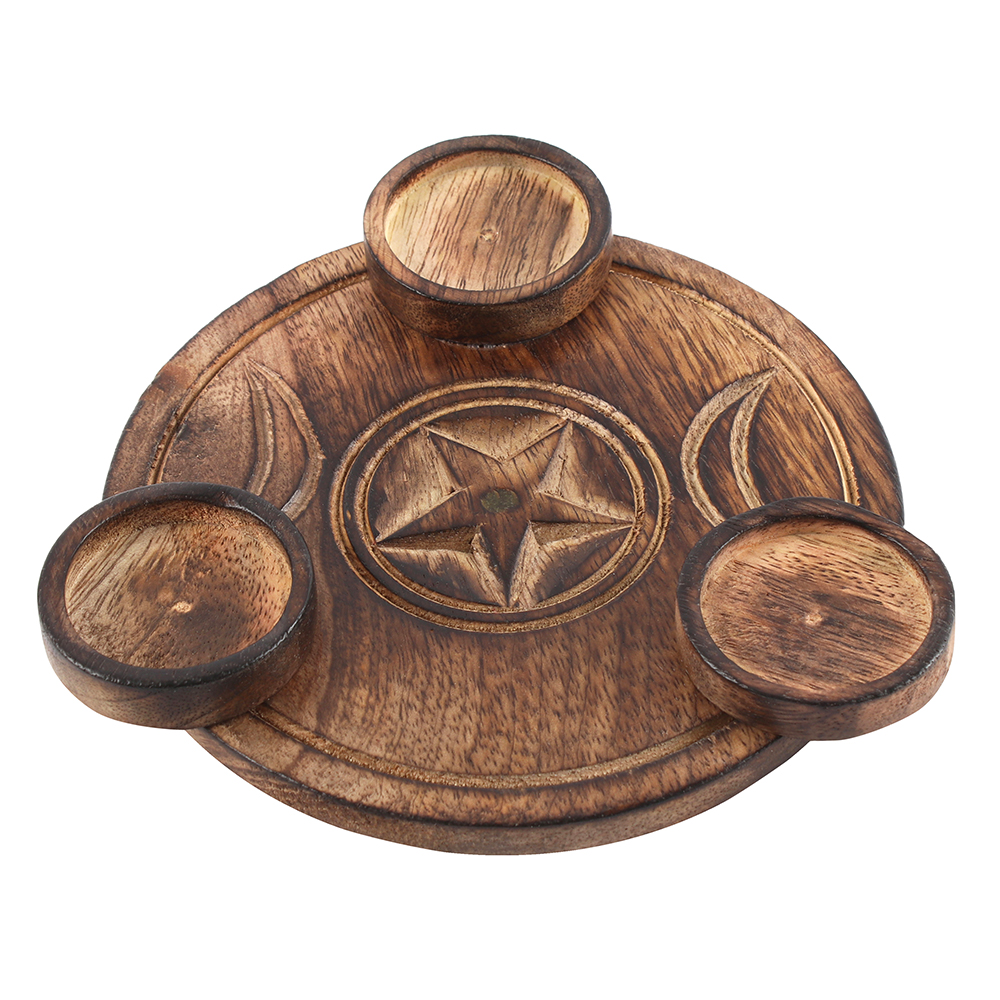 Triple Moon Tealight Candle Holder1