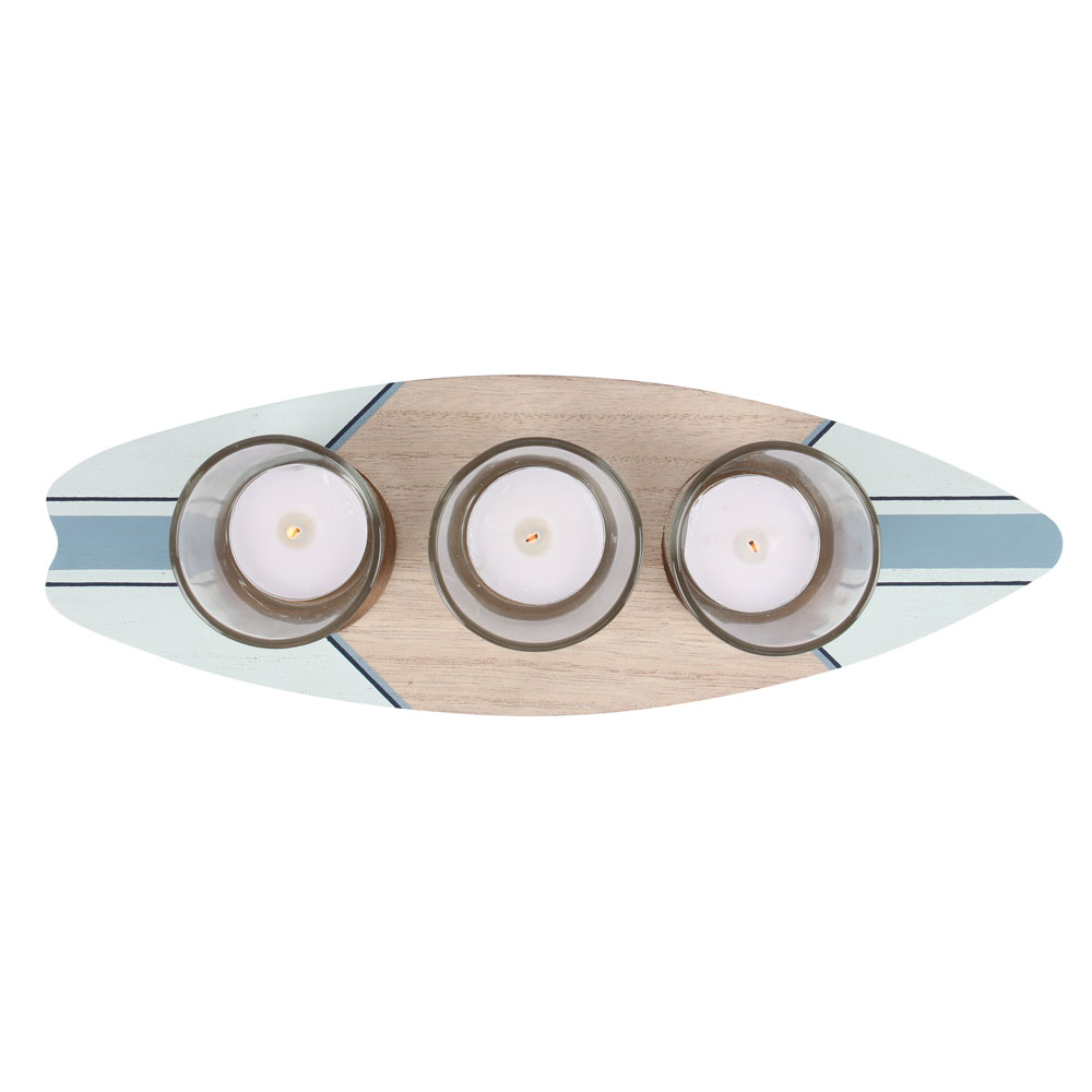 Surfboard Triple Tealight Holder1