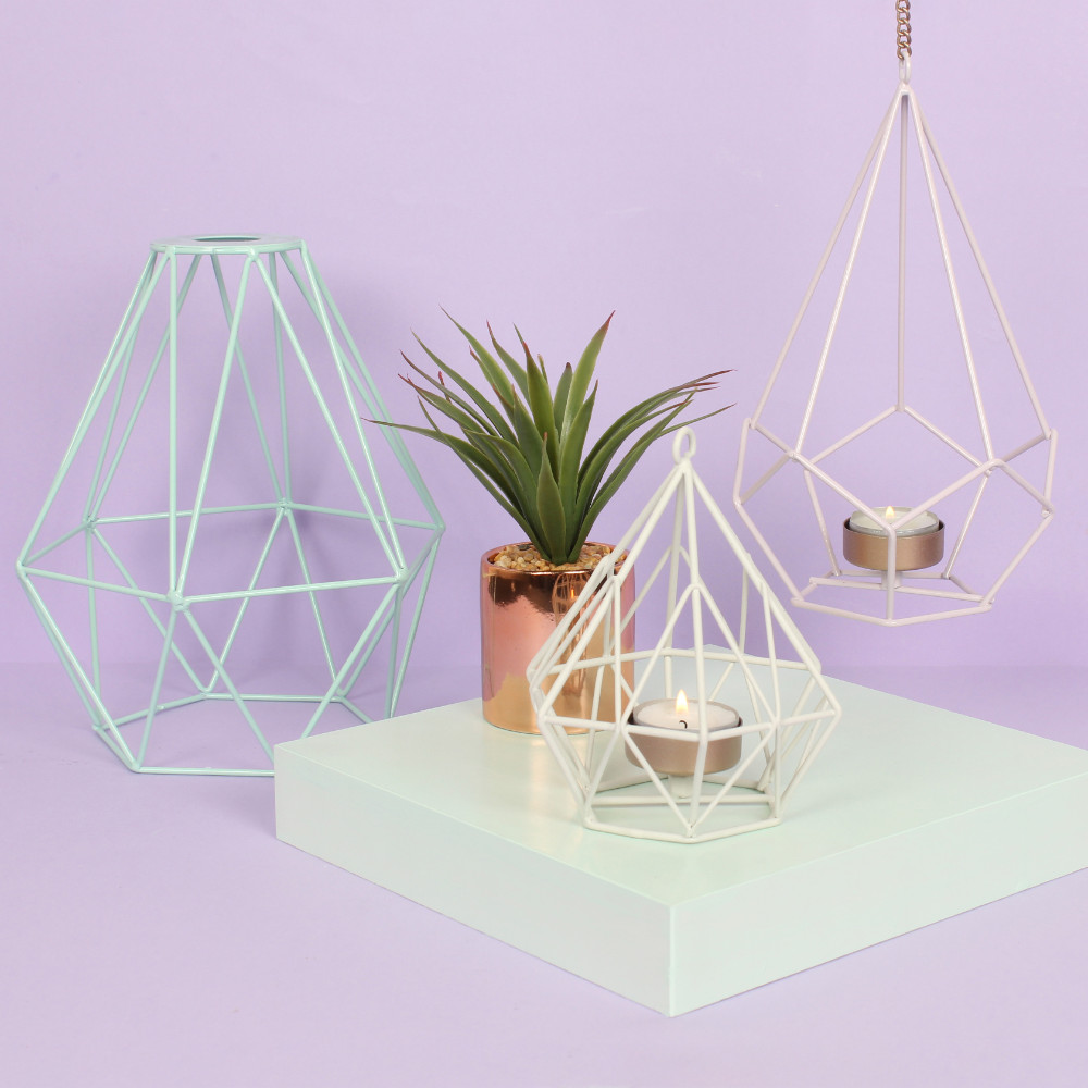 White Wire Tealight Holder1
