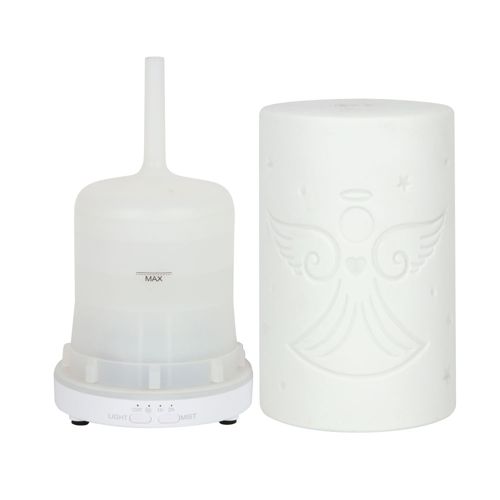 White Ceramic Guardian Angel Electric Aroma Diffuser2