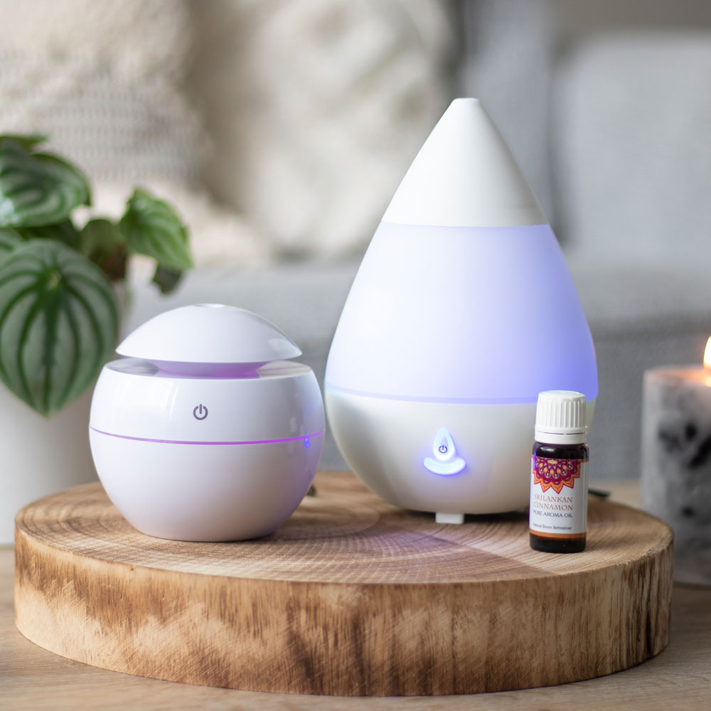 Small Round White Electric Aroma Diffuser2