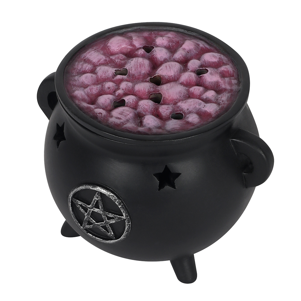 Pentagram Cauldron Incense Cone Holder1