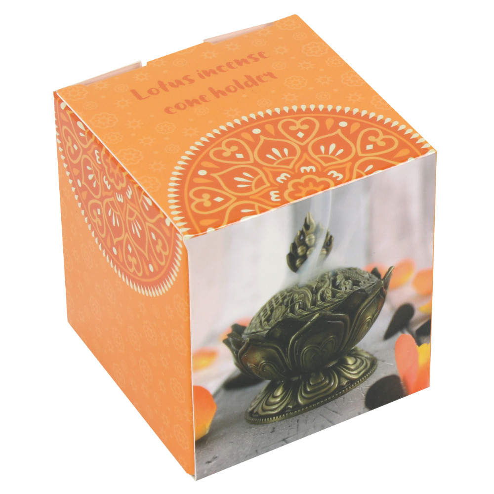 Metal Lotus Incense Cone Holder1