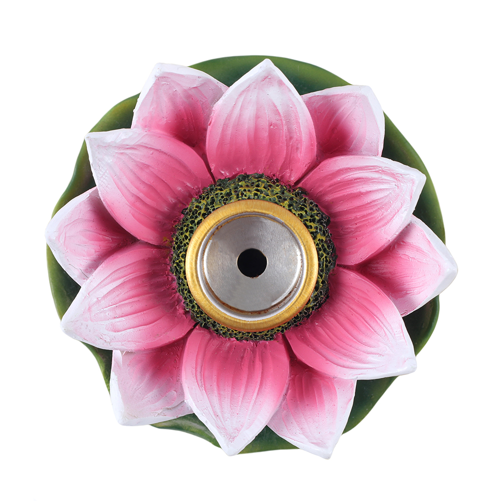 Coloured Lotus Backflow Incense Burner1