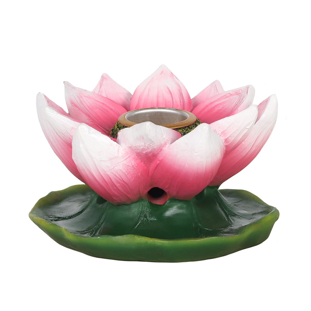 Coloured Lotus Backflow Incense Burner2
