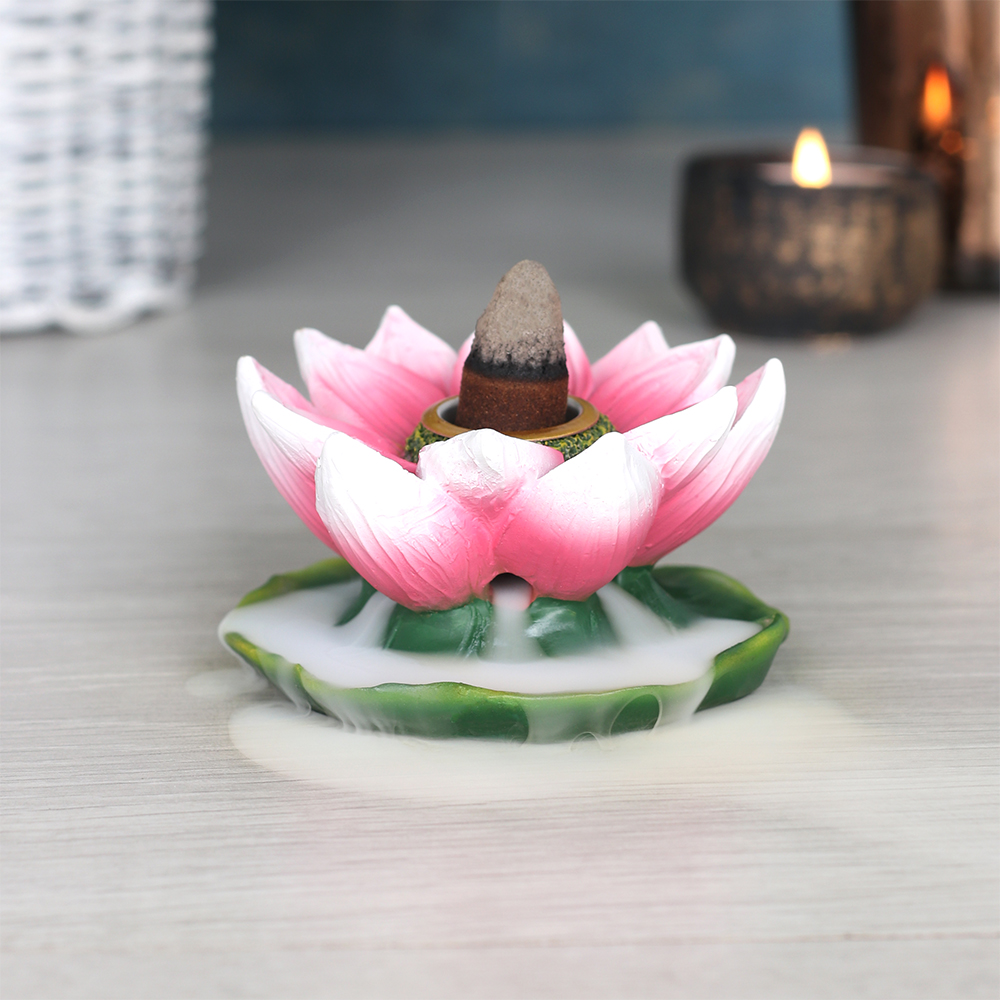 Coloured Lotus Backflow Incense Burner3