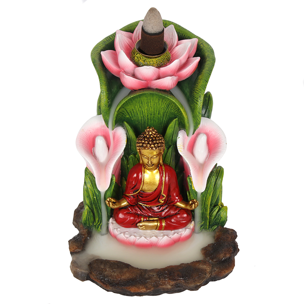 Colourful Buddha Backflow Incense Burner1
