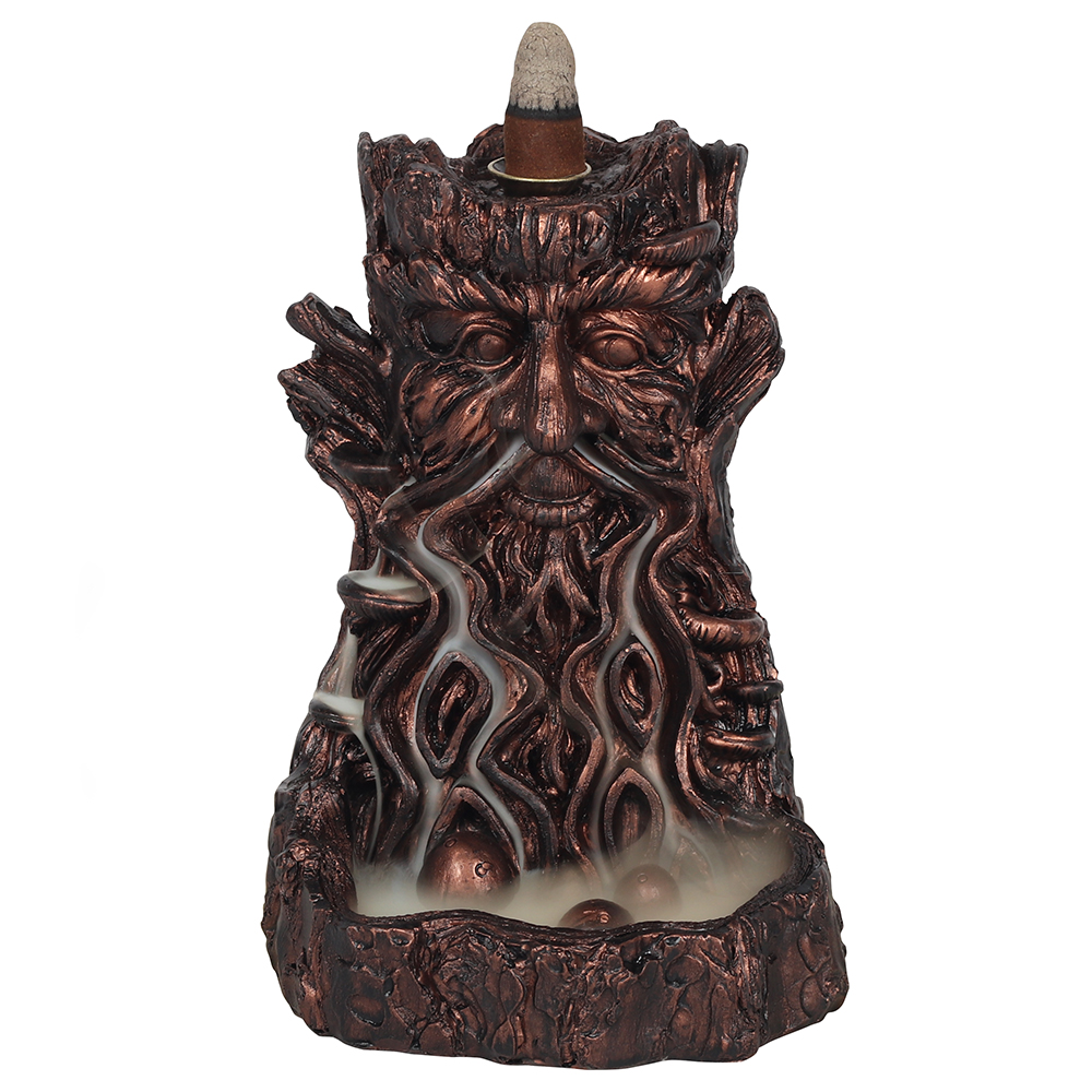 Bronze Effect Tree Man Backflow Incense Burner - Style 2