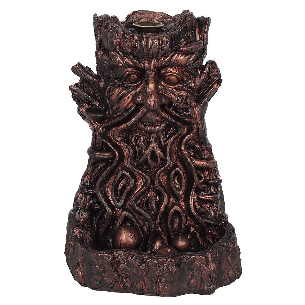 Bronze Effect Tree Man Backflow Incense Burner - Style 21