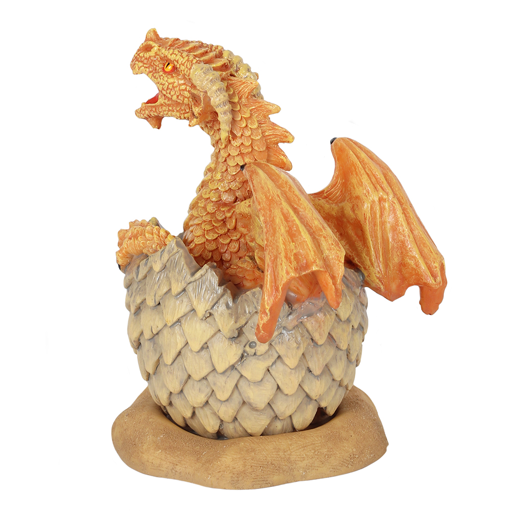 Yellow Hatching Dragon Incense Cone Burner2