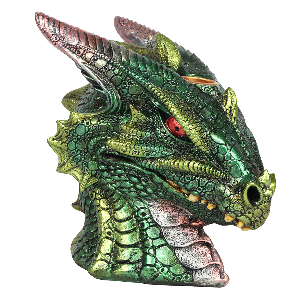 Large Green Dragon Head Backflow Incense Burner1