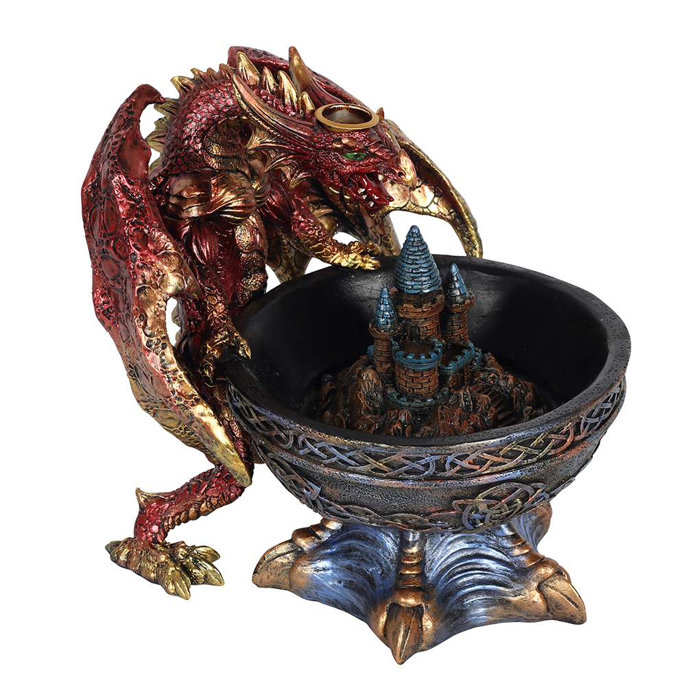 Large Dragon Bowl Backflow Incense Burner1