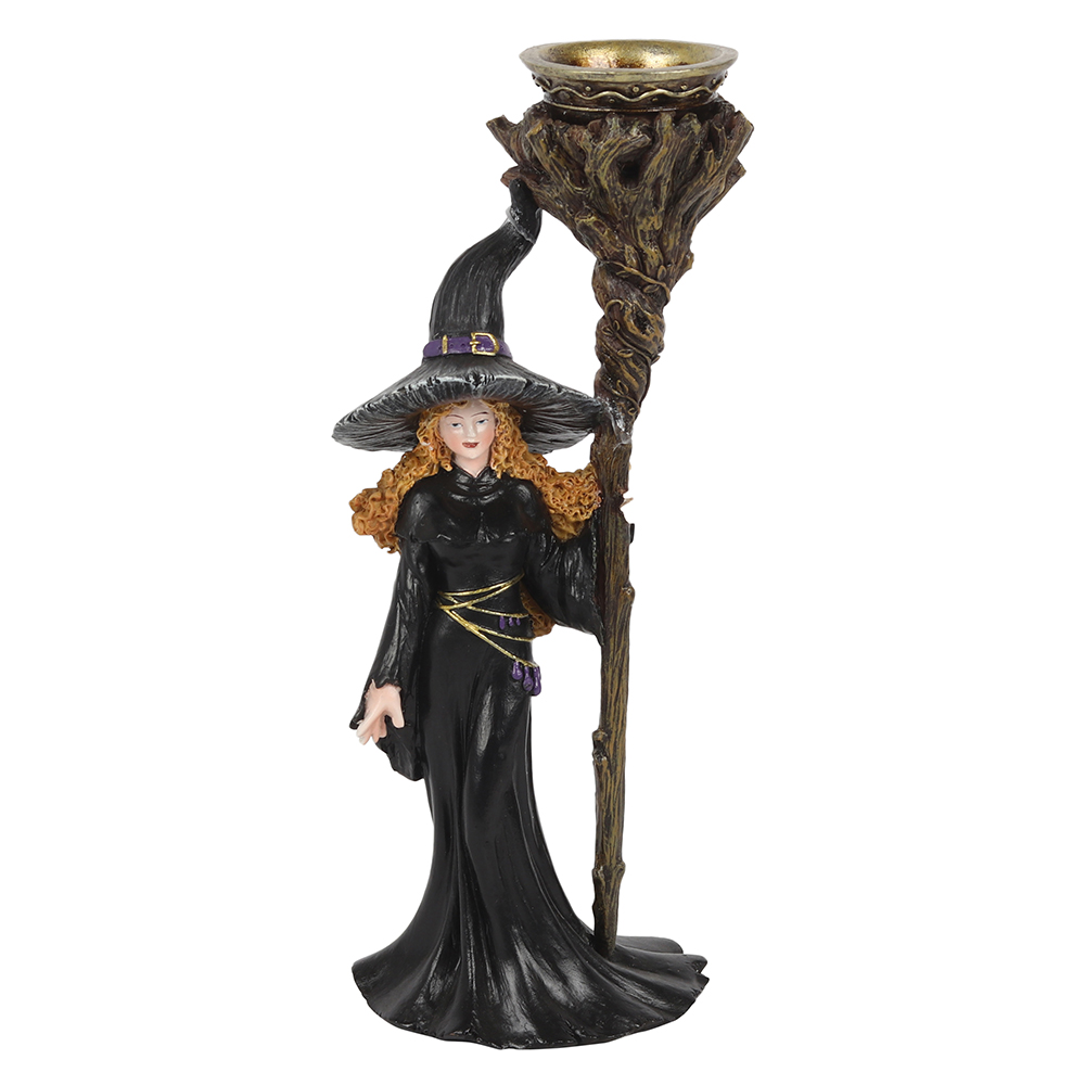 Witch with Staff Backflow Incense Burner1
