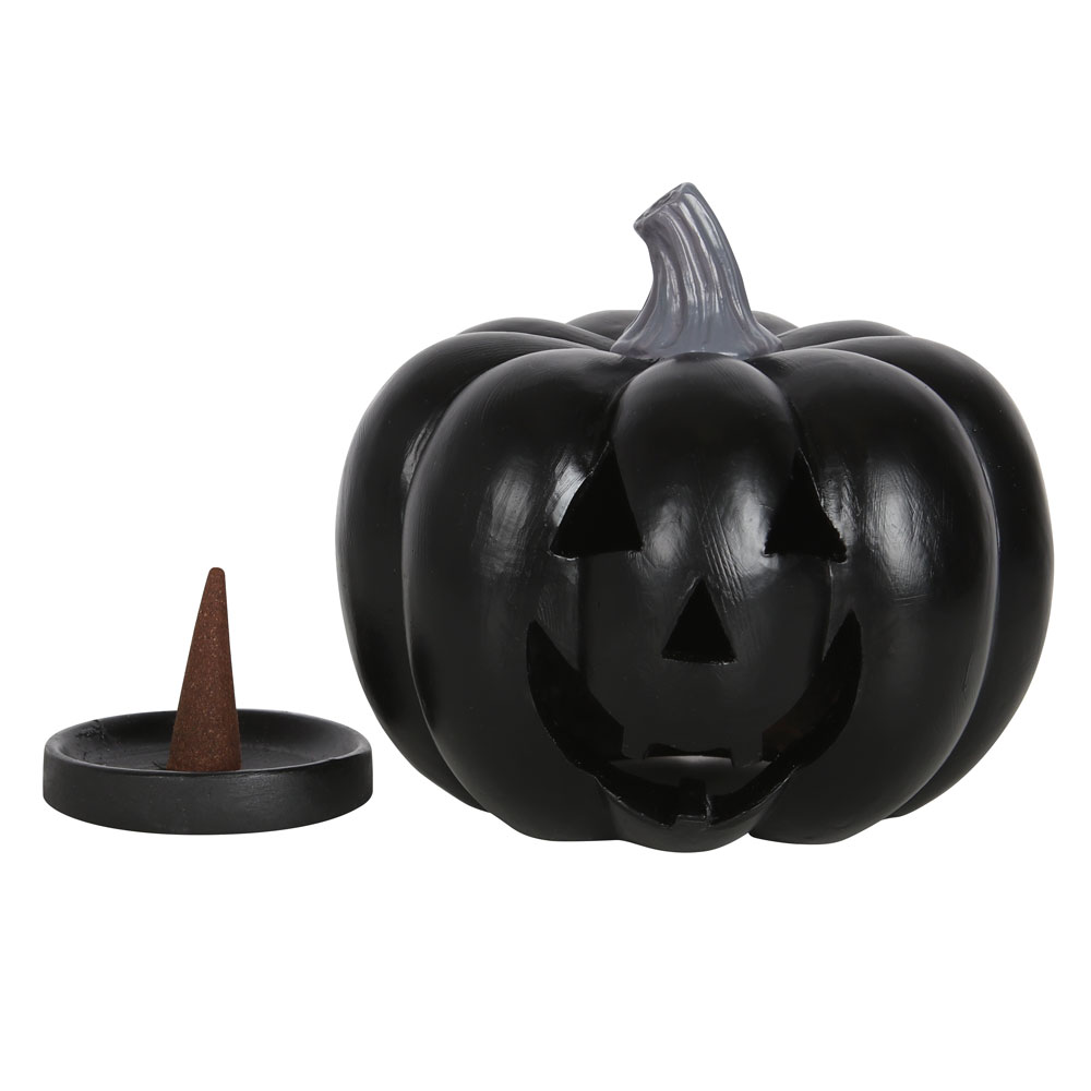 Black Pumpkin Incense Cone Holder1