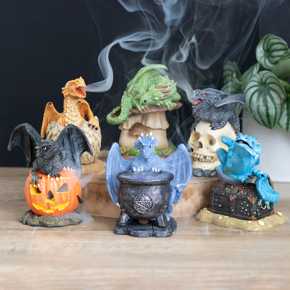 Trick or Treat Dragon Cone Burner By Anne Stokes4