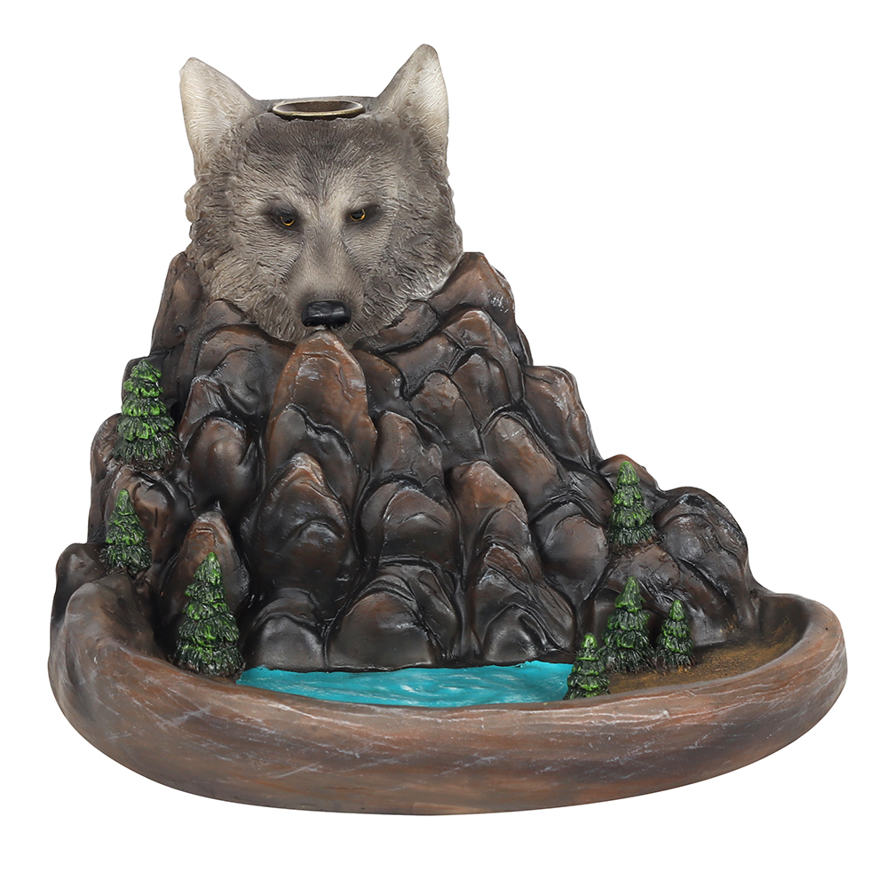 Grey Wolf Cliff Backflow Incense Burner1