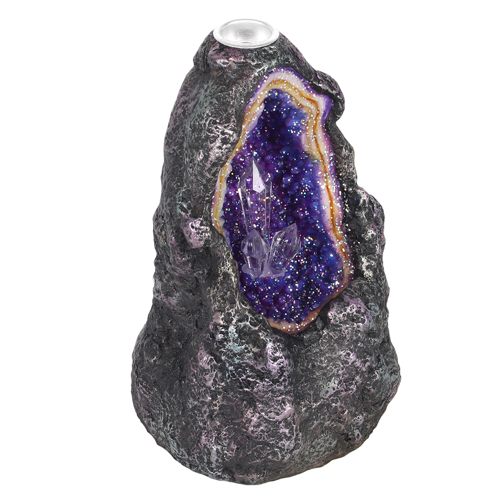 Glowing Crystal Cave Backflow Incense Burner2
