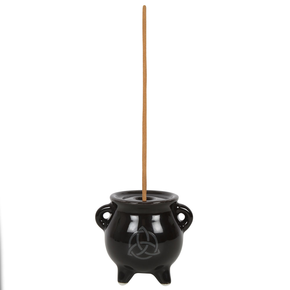 Triquetra Cauldron Ceramic Incense Holder1