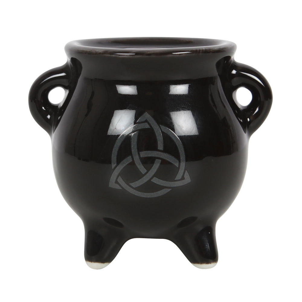 Triquetra Cauldron Ceramic Incense Holder2