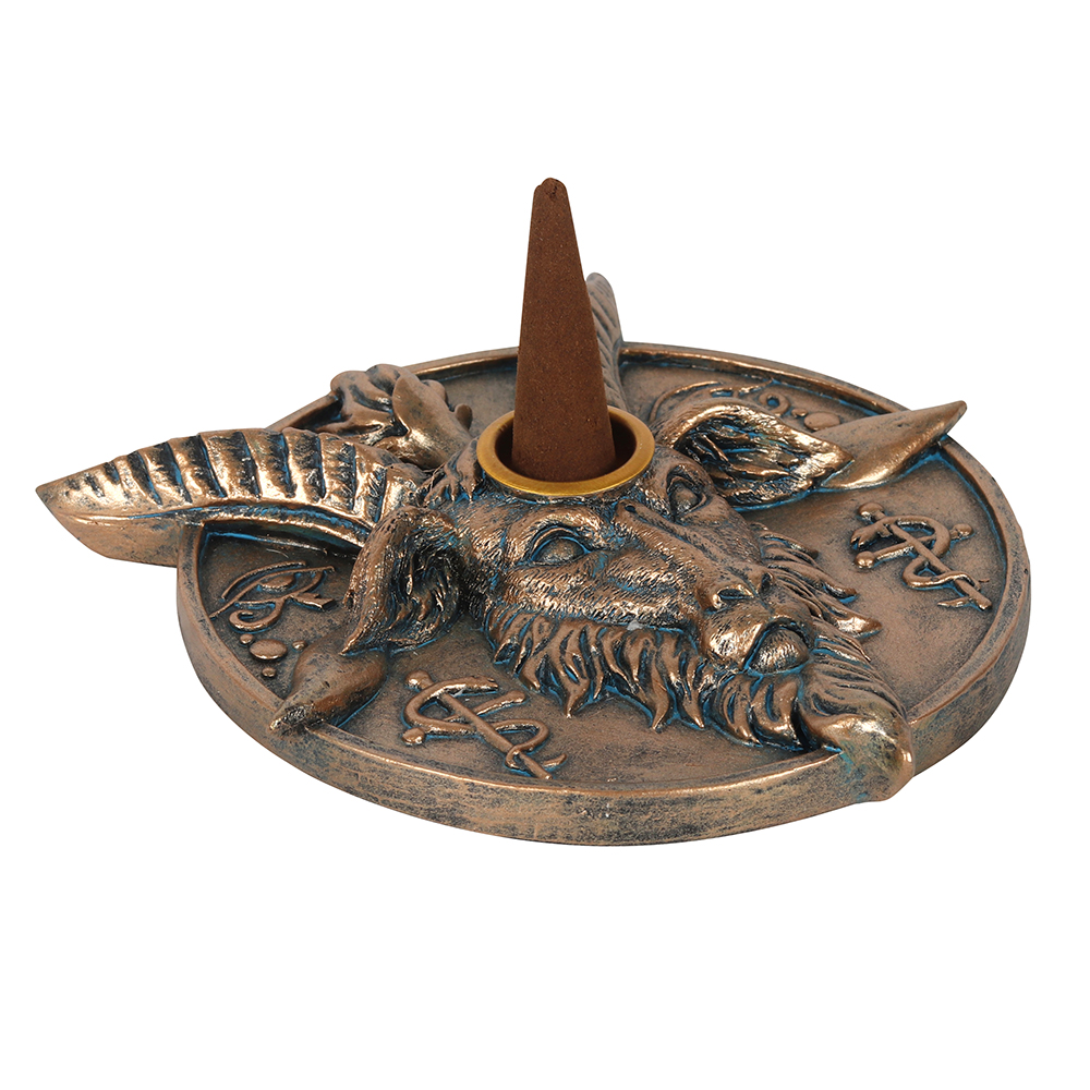 Baphomet Head Incense and Candle Holder1