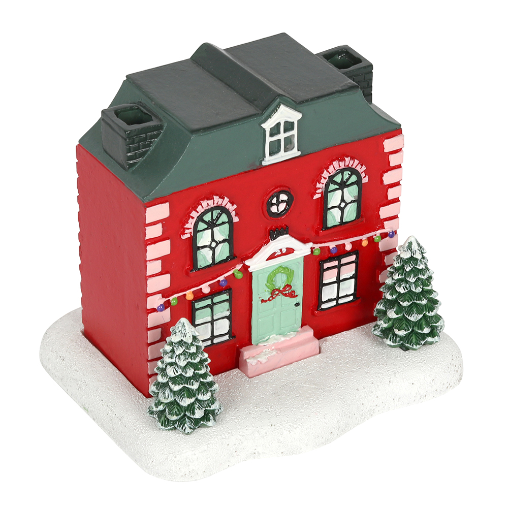 Christmas House Incense Cone Burner2