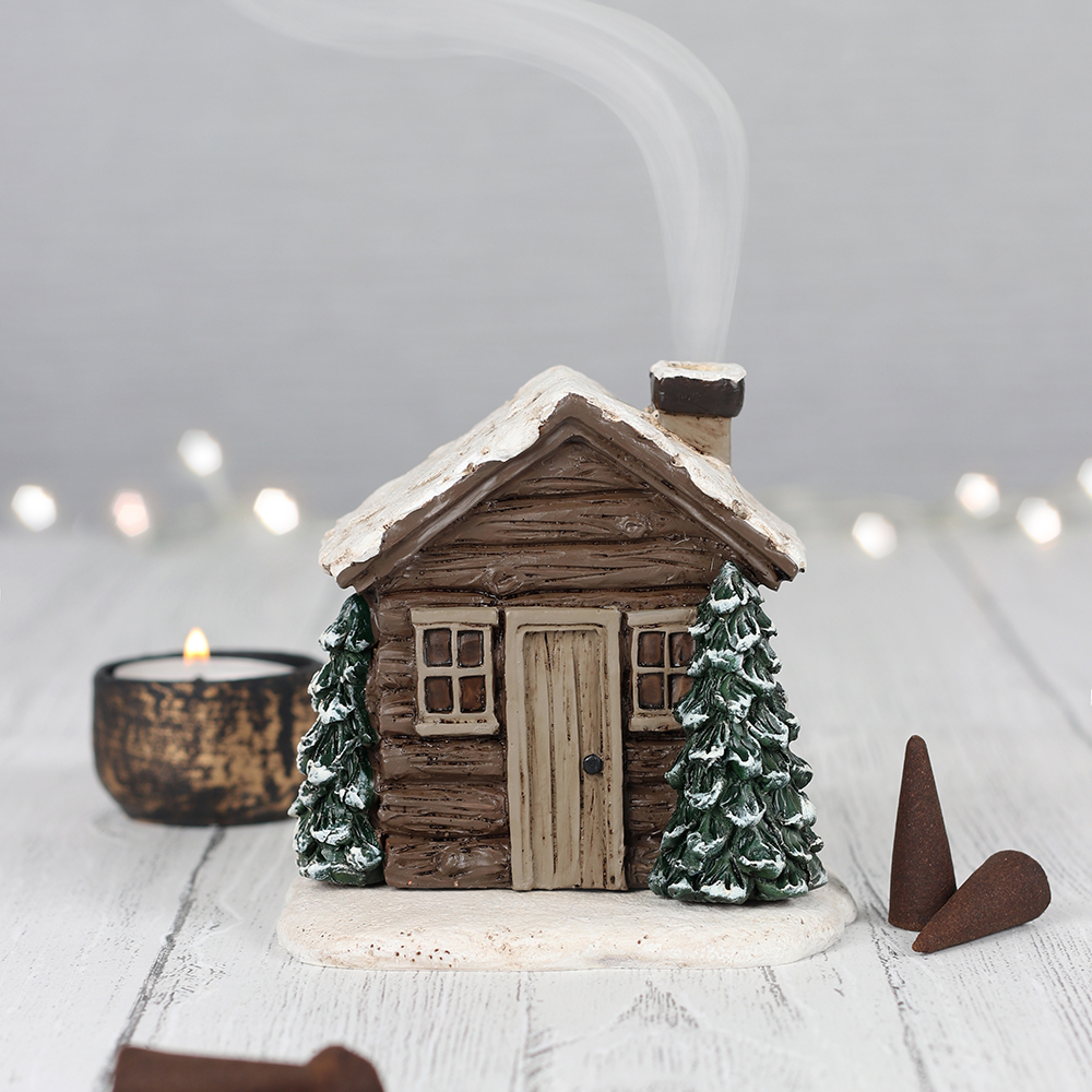 Log Cabin Incense Cone Burner4