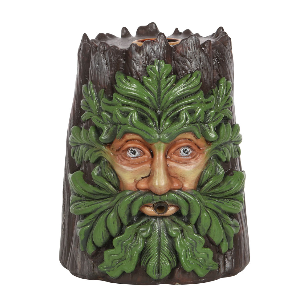 Spirit of the Trees Green Man Backflow Incense Burner1