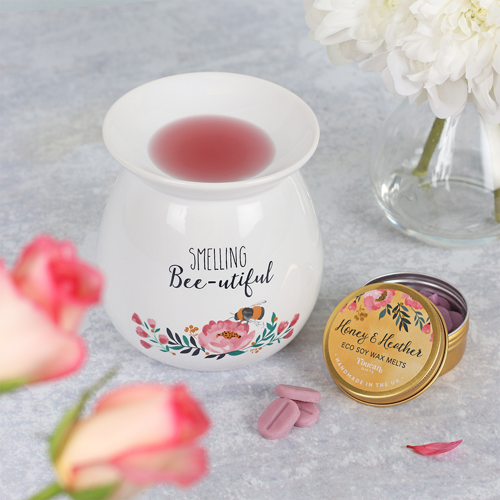 Large Smelling Bee-utiful Wax Melt Burner Gift Set5