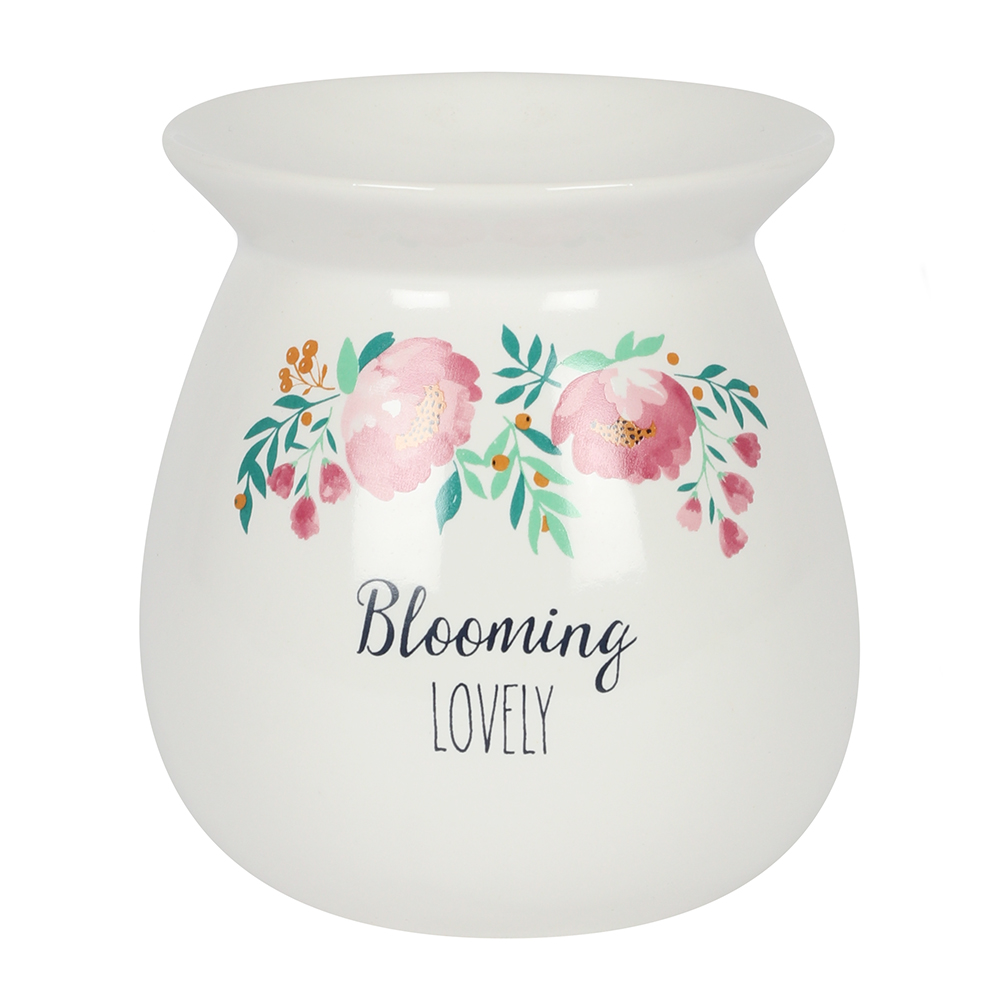 Large Blooming Lovely Wax Melt Burner Gift Set1