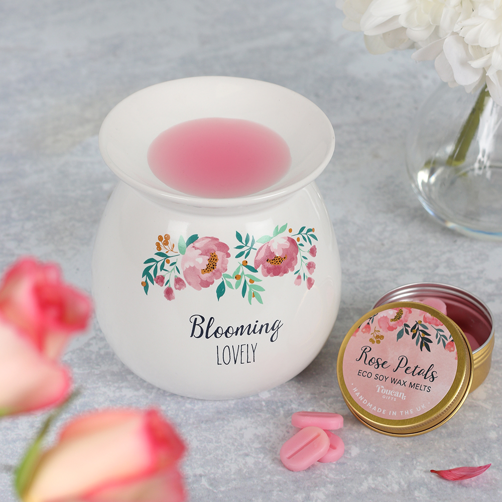 Large Blooming Lovely Wax Melt Burner Gift Set5
