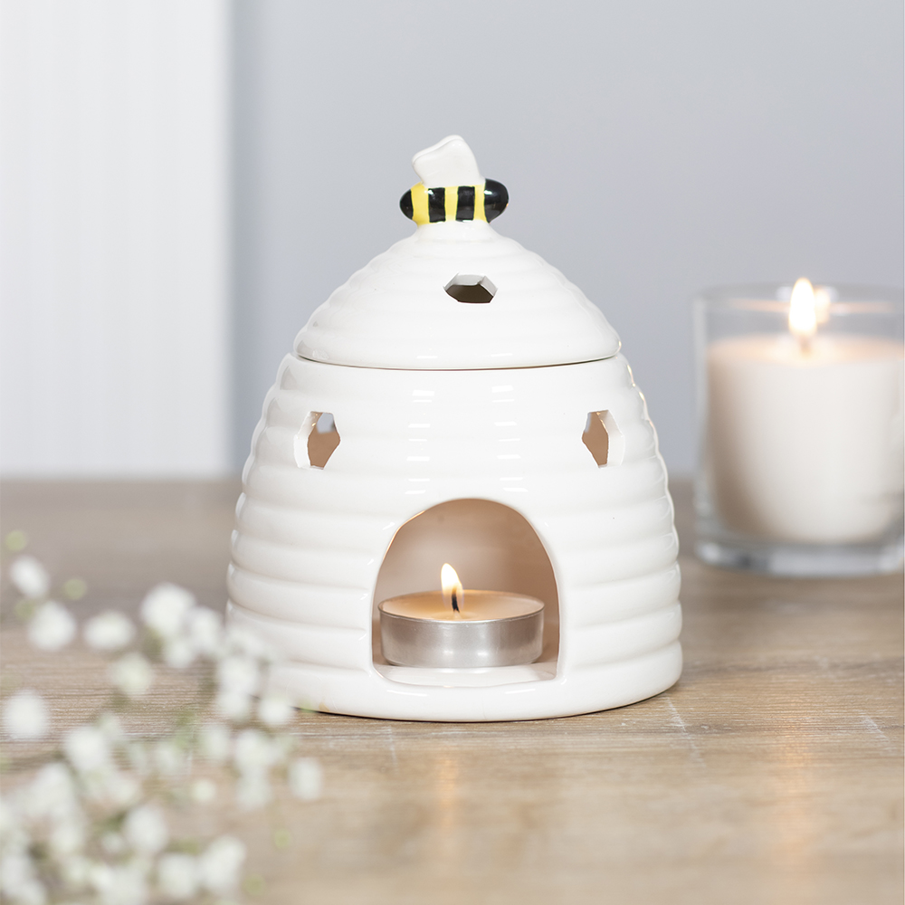 White Beehive Oil Burner4