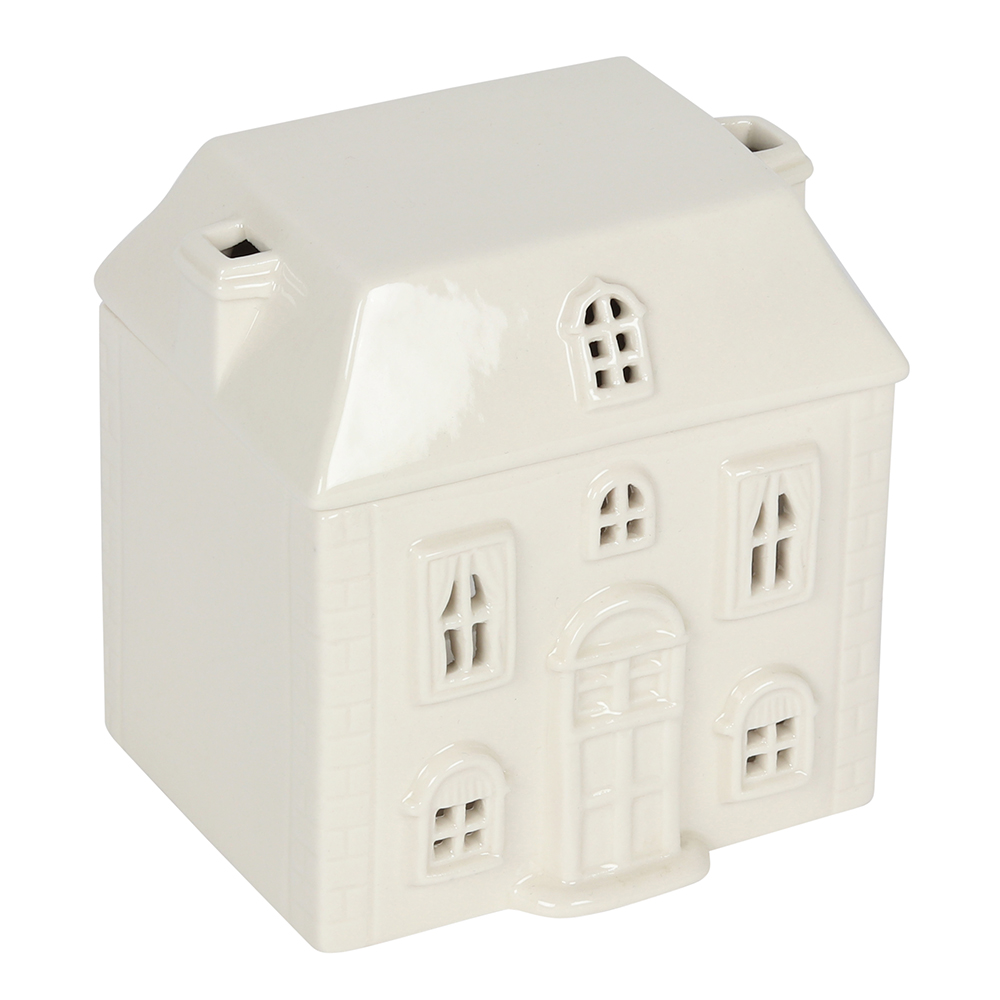 White Ceramic House Oil Burner1