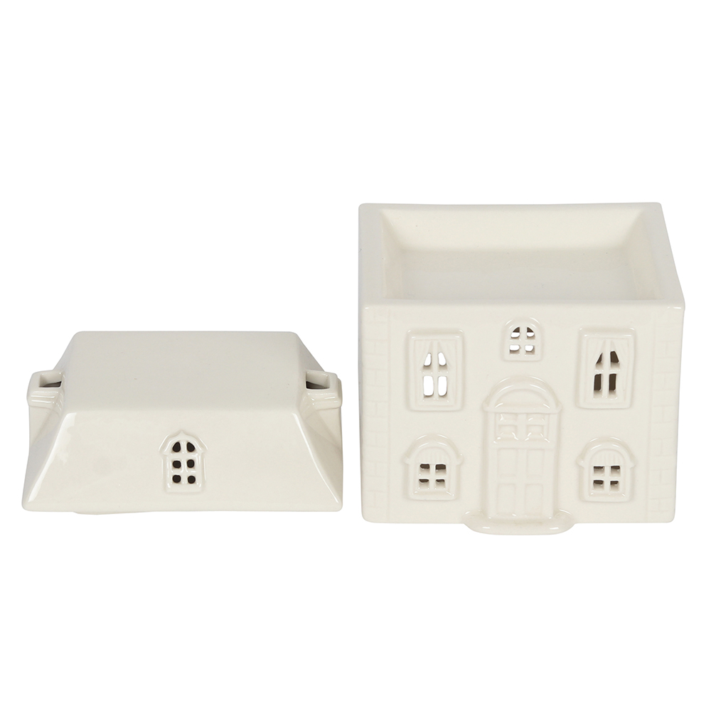 White Ceramic House Oil Burner2