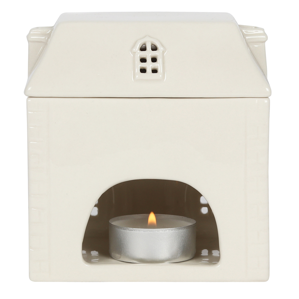 White Ceramic House Oil Burner3