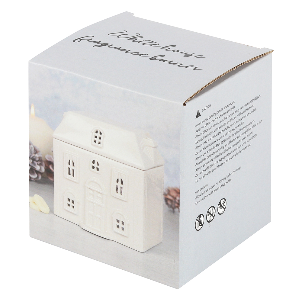 White Ceramic House Oil Burner4