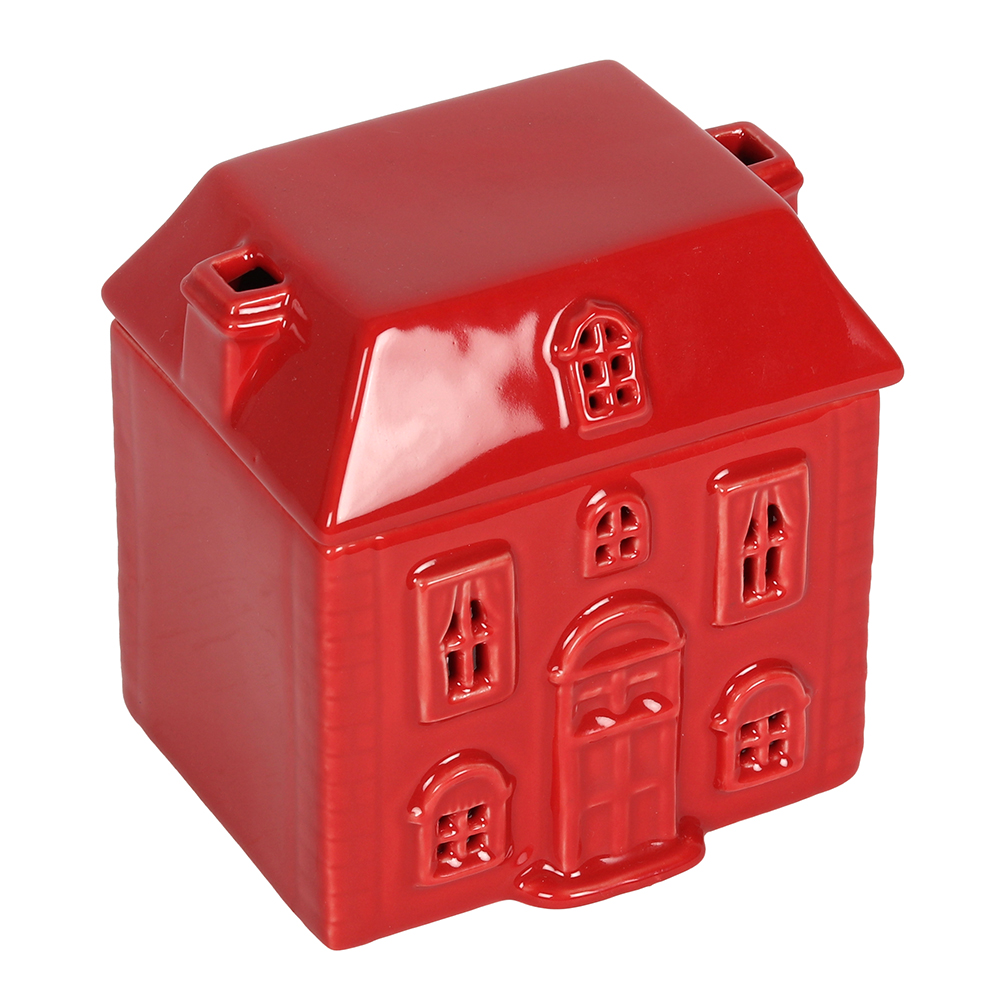 Red Ceramic House Oil Burner1