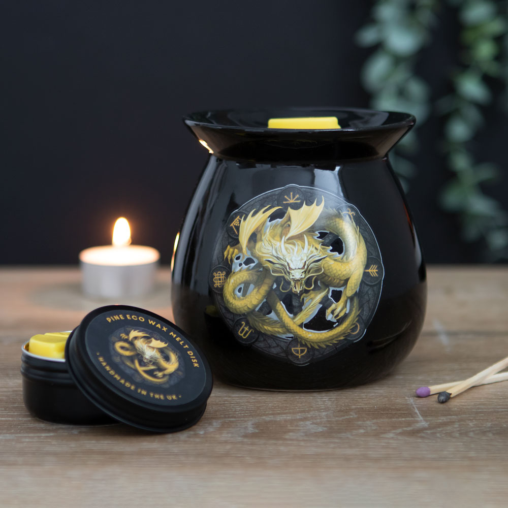 Imbolc Wax Melt Burner Gift Set by Anne Stokes4