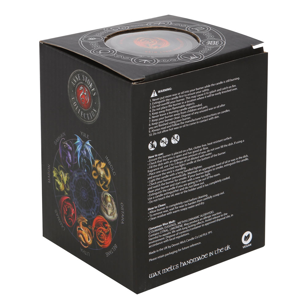 Beltane Wax Melt Burner Gift Set by Anne Stokes3