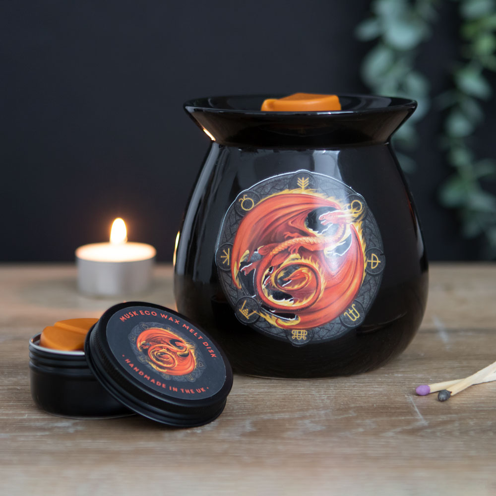 Beltane Wax Melt Burner Gift Set by Anne Stokes4