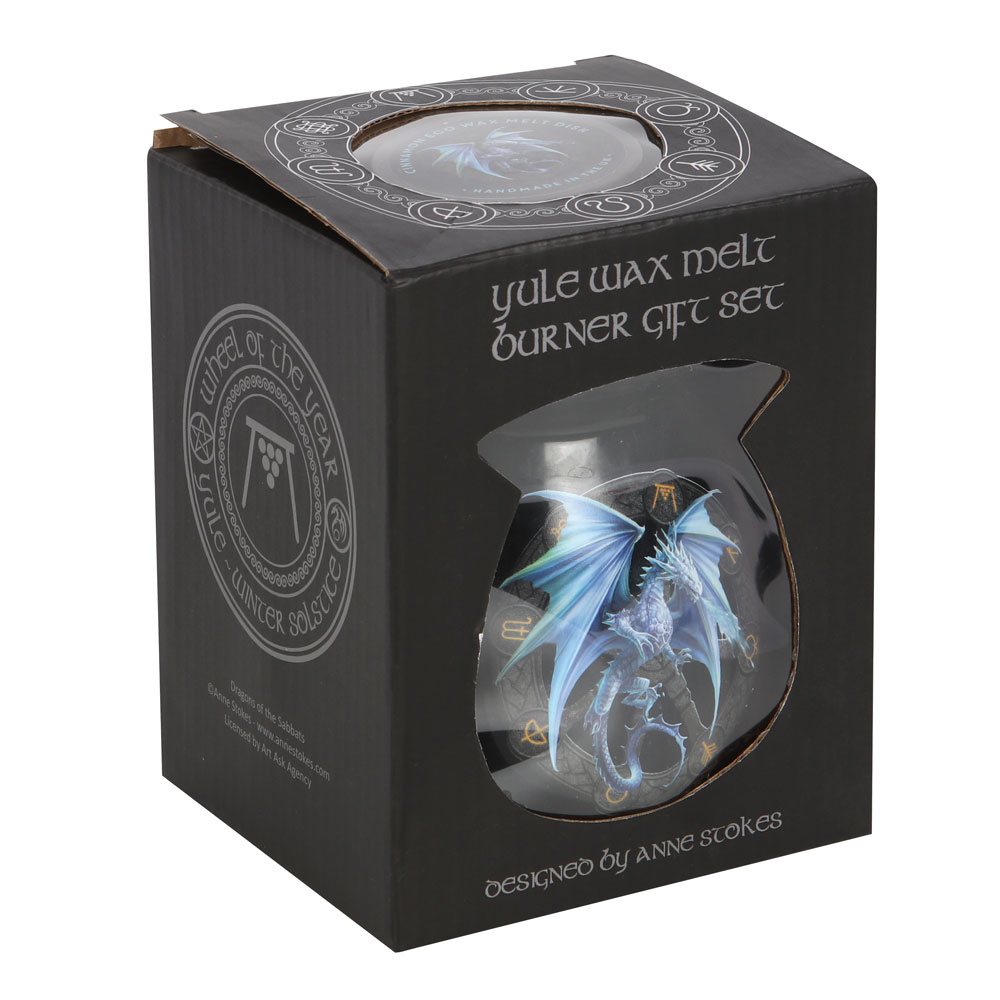 Yule Wax Melt Burner Gift Set by Anne Stokes2